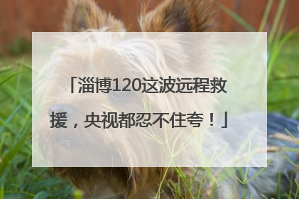 淄博120这波远程救援，央视都忍不住夸！