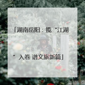 湖南岳阳：揽“江湖”入卷 谱文旅新篇