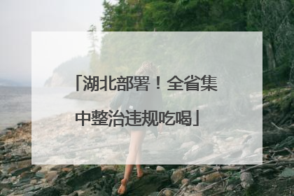 湖北部署！全省集中整治违规吃喝