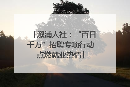 溆浦人社：“百日千万”招聘专项行动点燃就业热情