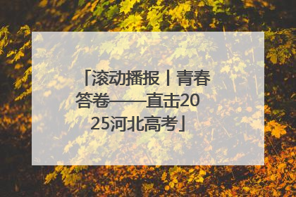 滚动播报丨青春答卷——直击2025河北高考