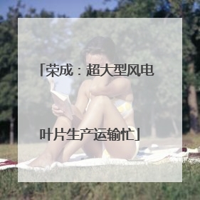 荣成：超大型风电叶片生产运输忙