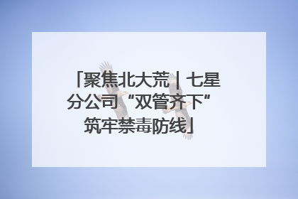 聚焦北大荒｜七星分公司“双管齐下”筑牢禁毒防线
