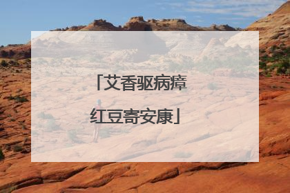 艾香驱病瘴 红豆寄安康