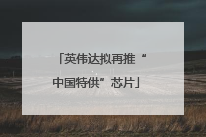 英伟达拟再推“中国特供”芯片