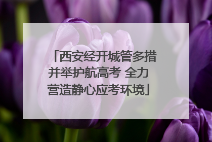 西安经开城管多措并举护航高考 全力营造静心应考环境