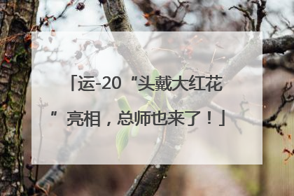 运-20“头戴大红花”亮相，总师也来了！