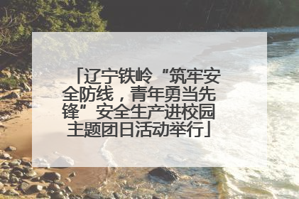 辽宁铁岭“筑牢安全防线，青年勇当先锋”安全生产进校园主题团日活动举行