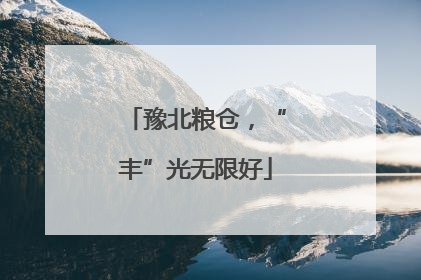 豫北粮仓，“丰”光无限好