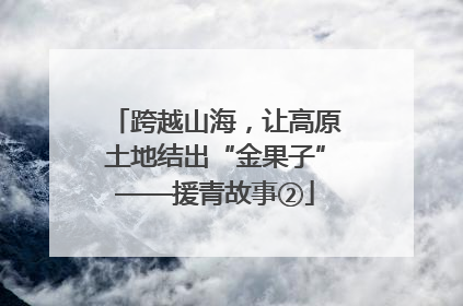 跨越山海，让高原土地结出“金果子”——援青故事②