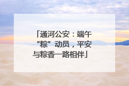 通河公安：端午“粽”动员，平安与粽香一路相伴
