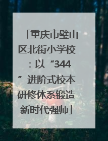 重庆市璧山区北街小学校：以“344”进阶式校本研修体系锻造新时代强师