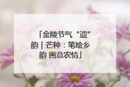 金陵节气“遗”韵｜芒种：笔绘乡韵 画意农情