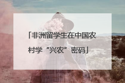 非洲留学生在中国农村学“兴农”密码