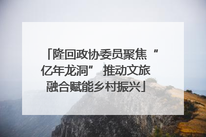 隆回政协委员聚焦“亿年龙洞” 推动文旅融合赋能乡村振兴