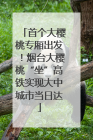 首个大樱桃专厢出发！烟台大樱桃“坐”高铁实现大中城市当日达