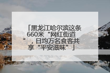 黑龙江哈尔滨这条660米“网红街道”，日均万名食客共享“平安滋味”