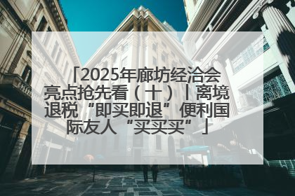 2025年廊坊经洽会亮点抢先看（十）丨离境退税“即买即退”便利国际友人“买买买”