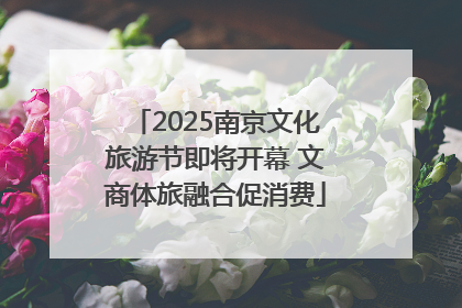 2025南京文化旅游节即将开幕 文商体旅融合促消费