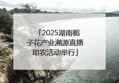 2025湖南栀子花产业溯源直播助农活动举行