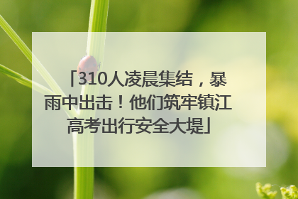 310人凌晨集结，暴雨中出击！他们筑牢镇江高考出行安全大堤