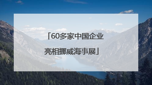 60多家中国企业亮相挪威海事展