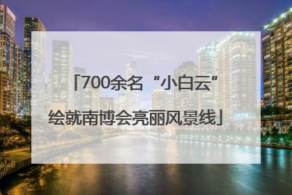 700余名“小白云”绘就南博会亮丽风景线