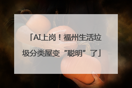 AI上岗！福州生活垃圾分类屋变“聪明”了